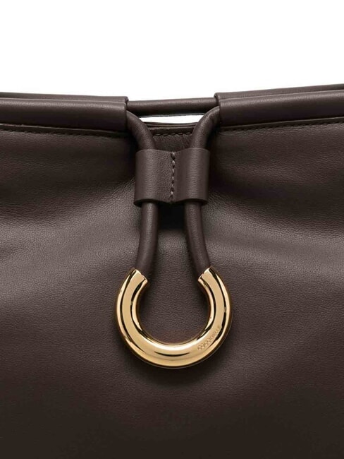 LISBET Borsa a mano in pelle con tracolla brunette - Borse Donna