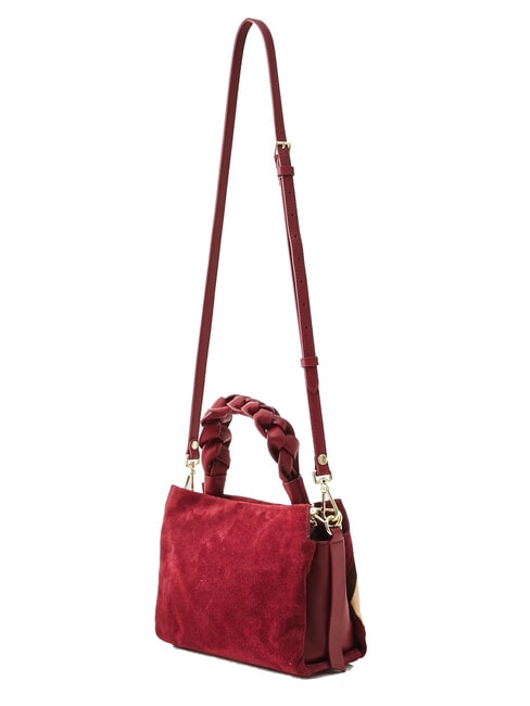 BOHEME NEW GEOMETETRIC PATCH Borsa a mano pelle suede con tracolla mul.ribes/ribes - Borse Donna
