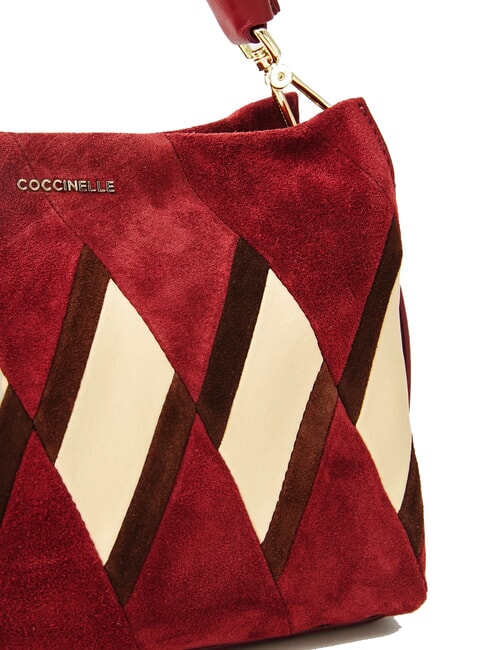 BOHEME NEW GEOMETETRIC PATCH Borsa a mano pelle suede con tracolla mul.ribes/ribes - Borse Donna