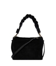 COCCINELLE BOHEME NEW GEOMETETRIC PATCH Borsa a mano pelle suede con tracolla Nero - Borse Donna - 2