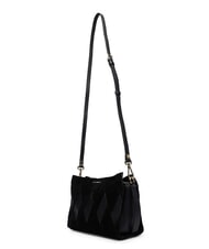 COCCINELLE BOHEME NEW GEOMETETRIC PATCH Borsa a mano pelle suede con tracolla Nero - Borse Donna - 3
