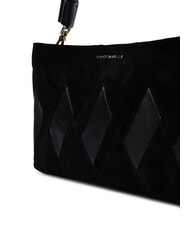 COCCINELLE BOHEME NEW GEOMETETRIC PATCH Borsa a mano pelle suede con tracolla Nero - Borse Donna - 4