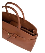 COCCINELLE SABINE Borsa a mano in pelle con tracolla cognac - Borse Donna - 4
