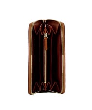 COCCINELLE METALLIC SOFT Portafoglio zip pelle martellata cognac - Portafogli Donna - 2