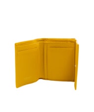 BRACCIALINI BASIC Portafogio compatto in pelle giallo - Portafogli Donna - 2