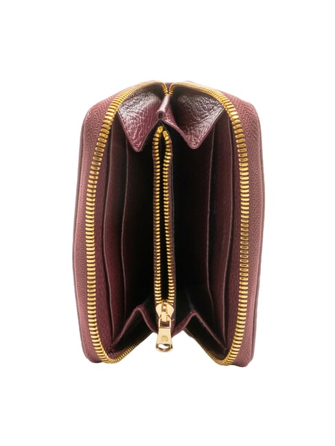 BASIC Portafoglio in pelle piccolo zip around bordeaux - Portafogli Donna