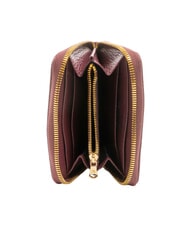 BRACCIALINI BASIC Portafoglio in pelle piccolo zip around bordeaux - Portafogli Donna - 2