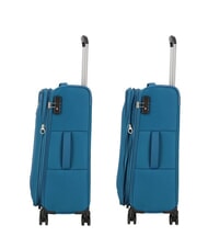 AMERICAN TOURISTER BLAZING RIDE Set 8 pezzi: 3 Trolley, 1 Borsone, 2 Zaini, 2 Beauty teal/orange - Set Trolley - 4