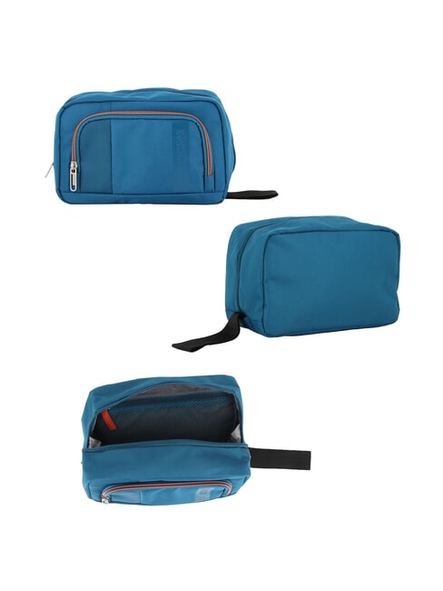 BLAZING RIDE Set 8 pezzi: 3 Trolley, 1 Borsone, 2 Zaini, 2 Beauty teal/orange - Set Trolley
