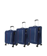 AMERICAN TOURISTER BLAZING RIDE Set 8 pezzi: 3 Trolley, 1 Borsone, 2 Zaini, 2 Beauty navy/orange - Set Trolley - 2