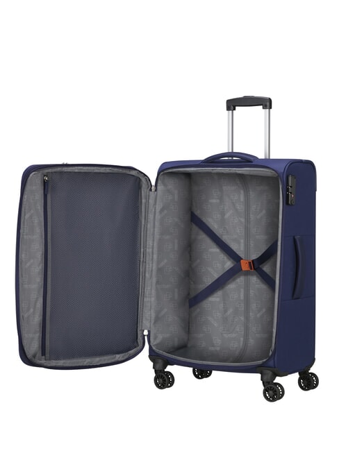 BLAZING RIDE Set 8 pezzi: 3 Trolley, 1 Borsone, 2 Zaini, 2 Beauty navy/orange - Set Trolley