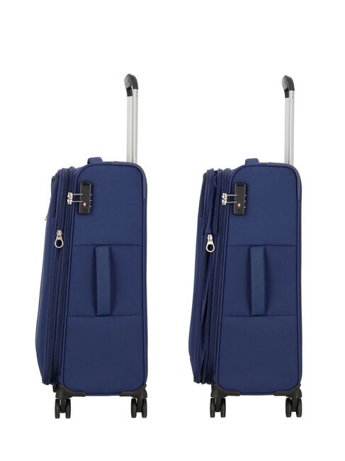 BLAZING RIDE Set 8 pezzi: 3 Trolley, 1 Borsone, 2 Zaini, 2 Beauty navy/orange - Set Trolley