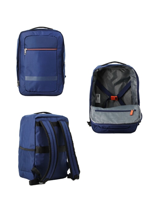 BLAZING RIDE Set 8 pezzi: 3 Trolley, 1 Borsone, 2 Zaini, 2 Beauty navy/orange - Set Trolley