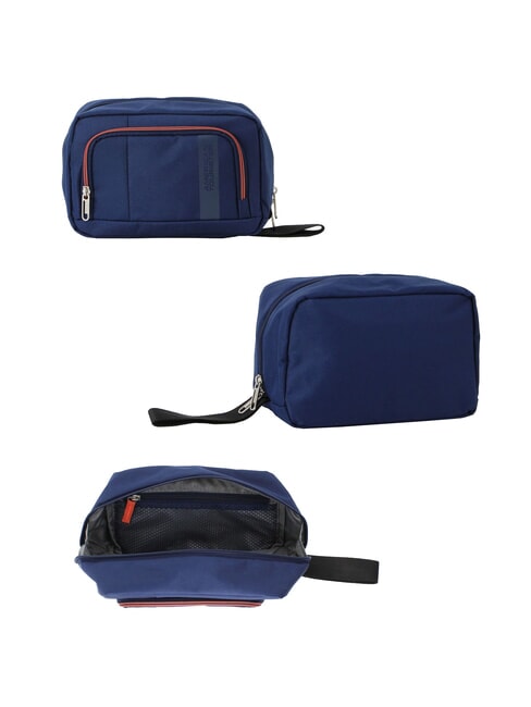 BLAZING RIDE Set 8 pezzi: 3 Trolley, 1 Borsone, 2 Zaini, 2 Beauty navy/orange - Set Trolley