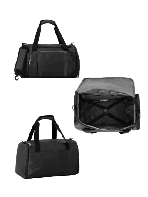 BLAZING RIDE Set 8 pezzi: 3 Trolley, 1 Borsone, 2 Zaini, 2 Beauty black/grey - Set Trolley