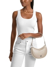 MICHAEL KORS KYLA Borsa in pelle a spalla, con tracolla light sand - Borse Donna - 4