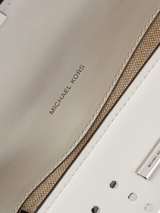 LUDLOW Mini Bag a spalla, in pelle optic white - Borse Donna