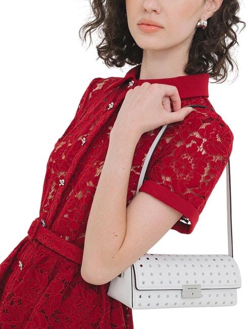 LUDLOW Mini Bag a spalla, in pelle optic white - Borse Donna