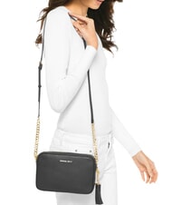 MICHAEL KORS JET SET Mini Bag a tracolla, in pelle black - Borse Donna - 5