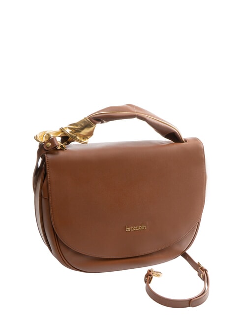 GRETA Borsa in pelle con tracolla marrone - Borse Donna