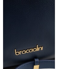 BRACCIALINI GRETA Borsa a bauletto in pelle con tracolla blu - Borse Donna - 3