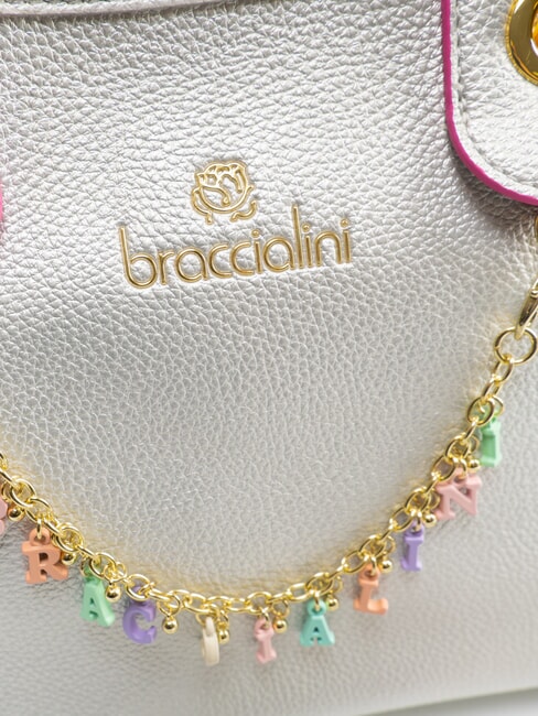 BETH Borsa media con pouch estraibile argento - Borse Donna