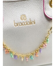 BRACCIALINI BETH Borsa media con pouch estraibile argento - Borse Donna - 4