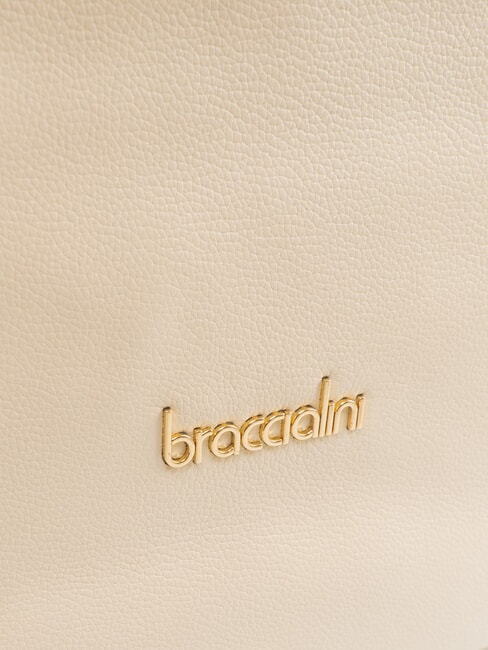 GRETA Borsa a spalla in pelle beige - Borse Donna