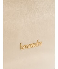 BRACCIALINI GRETA Borsa a spalla in pelle beige - Borse Donna - 3