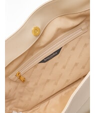 BRACCIALINI GRETA Borsa a spalla in pelle beige - Borse Donna - 5