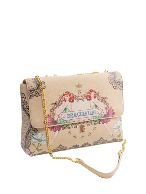 BRITNEY Borsa a spalla con flap beige - Borse Donna