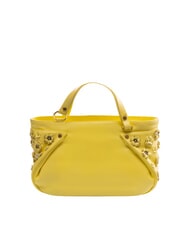 BRACCIALINI SOFIA Borsa a mano in pelle con fiorellini giallo - Borse Donna - 5