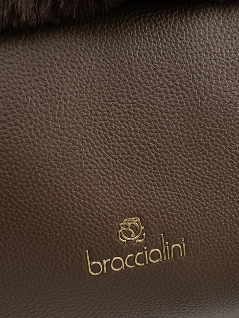 BETH FUR Borsa a mano con pochette marrone - Borse Donna