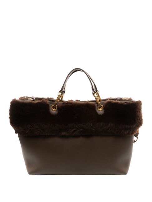BETH FUR Borsa a mano con pochette marrone - Borse Donna