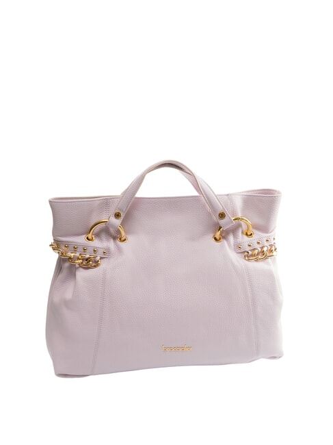 NORA Borsa a mano in pelle martellata lilla - Borse Donna