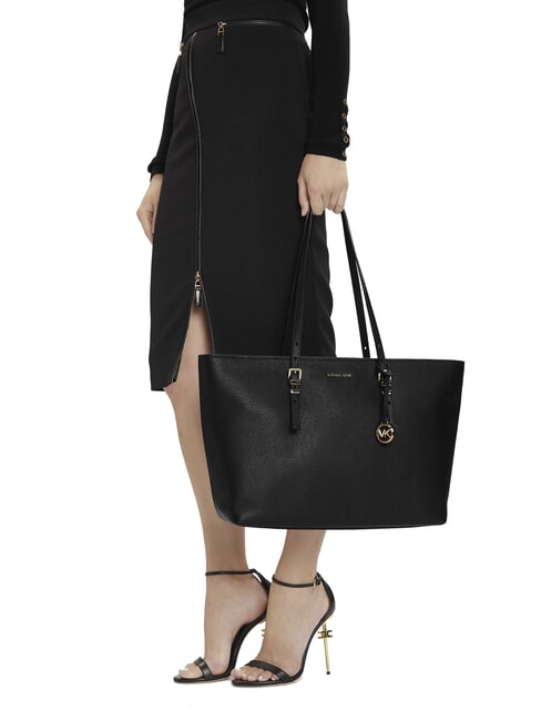 QUINN Borsa shopping in pelle black - Borse Donna