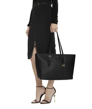 MICHAEL KORS QUINN Borsa shopping in pelle black - Borse Donna - 6