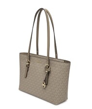 MICHAEL KORS QUINN Borsa shopping stampa logo all over - Borse Donna