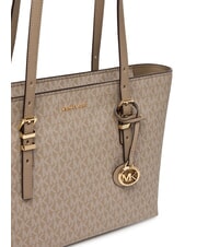 MICHAEL KORS QUINN Borsa shopping stampa logo all over birch - Borse Donna - 4