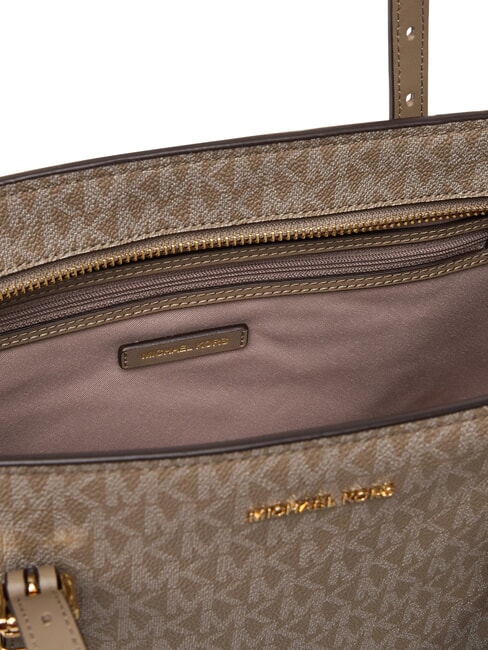 QUINN Borsa shopping stampa logo all over birch - Borse Donna