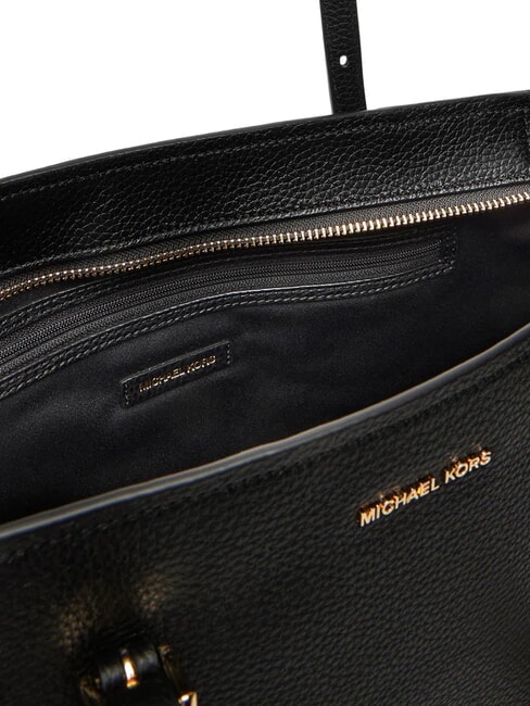 QUINN Borsa shopping media in pelle black - Borse Donna