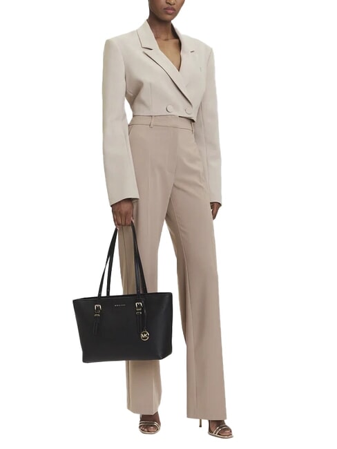 QUINN Borsa shopping media in pelle black - Borse Donna