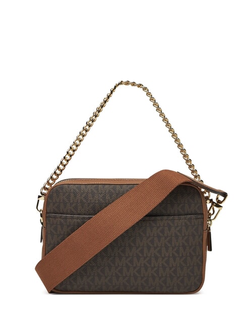 BRYANT Borsa a tracolla stampa logo all over brn/acorn - Borse Donna