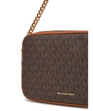 MICHAEL KORS BRYANT Borsa a tracolla stampa logo all over brn/acorn - Borse Donna - 4