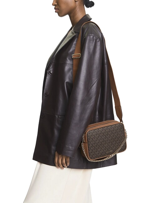 BRYANT Borsa a tracolla stampa logo all over brn/acorn - Borse Donna