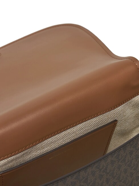 LYDIA Borsa a tracolla con patta brn/acorn - Borse Donna