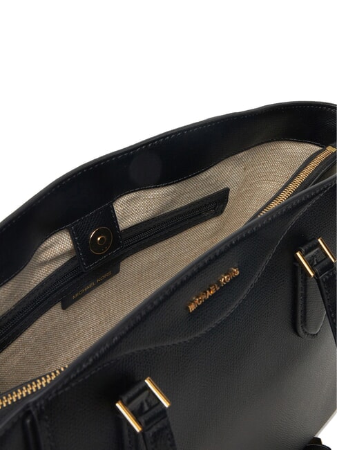 TARYN Borsa shopping a spalla in pelle black - Borse Donna