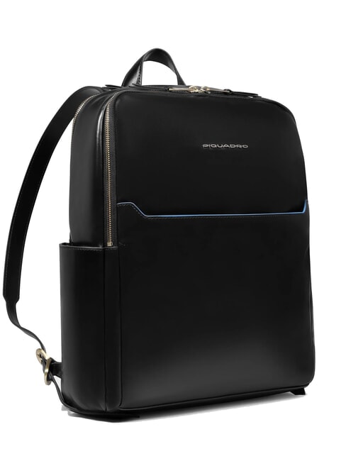 BLUE SQUARE  Zaino porta PC 14", in pelle Nero - Zaini da lavoro porta PC