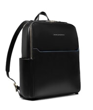 PIQUADRO BLUE SQUARE  Zaino porta PC 14", in pelle - Zaini da lavoro porta PC