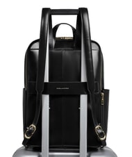 PIQUADRO BLUE SQUARE  Zaino porta PC 14", in pelle Nero - Zaini da lavoro porta PC - 3